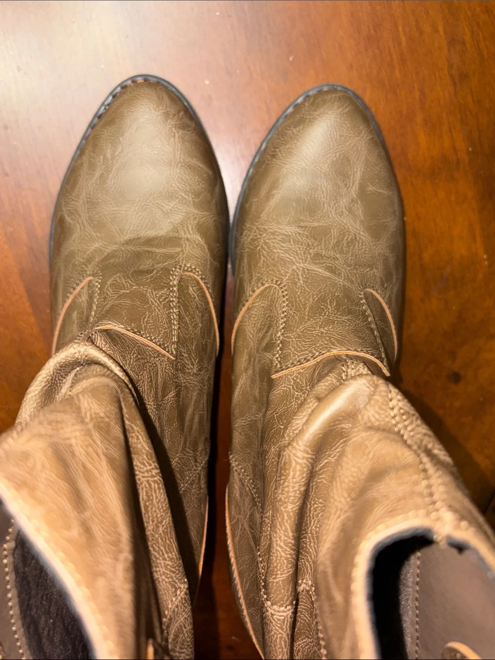 Charles Albert Brown Lace-Up Western Ankle Boots - Picture 3 of 9